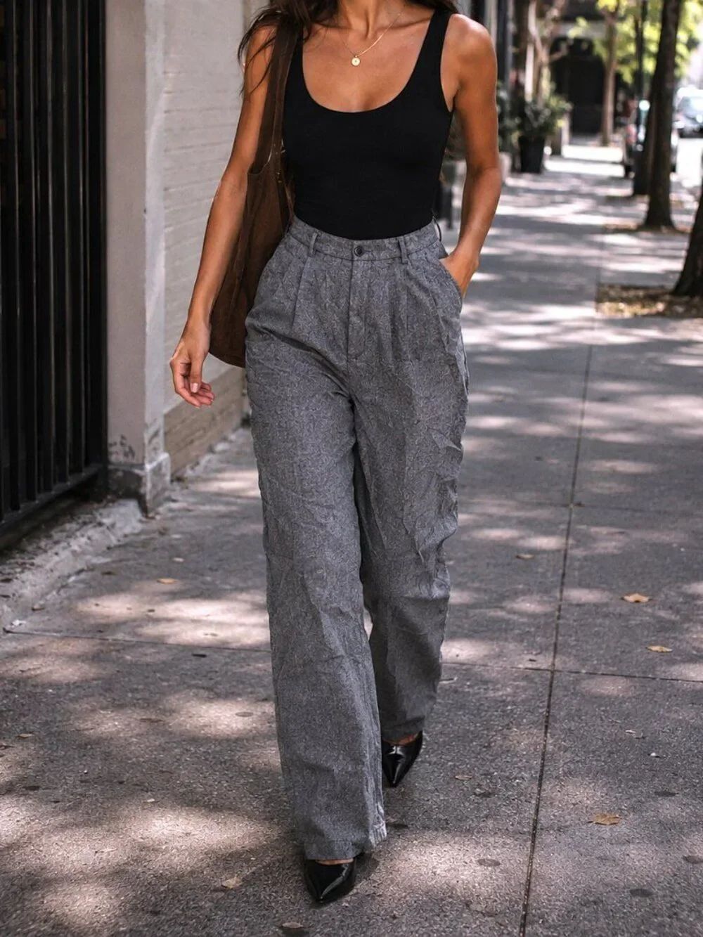 Vintage Pursuits, LTD. Grey Trousers 100% wool
